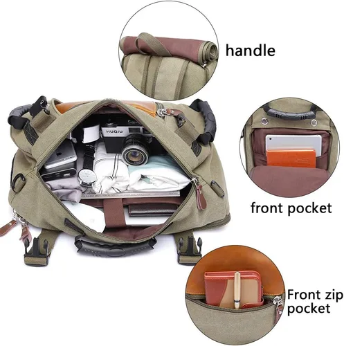 Miniatura 5 de KAKA - Mochila duradera resistente al desgaste, mochila de viaje con bolsa de viaje