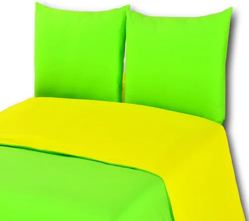 Miniatura 25 de Tache - Juego de funda de edredón reversible de 2 piezas, 100% algodón, color verde lima y negro, tamaño individual