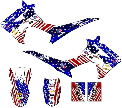 Miniatura 5 de Kit completo de gráficos Senge CRF 110 Merica Grey 2013-2018 compatible con Honda