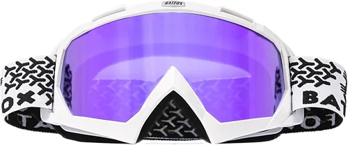 Miniatura 24 de BATFOX Gafas de Motocicleta Gafas Protectoras Moto de Cross Motocross Seguridad ATV Táctica Conducción (Azul Negro, Adulto)