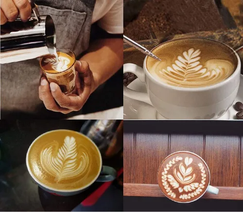 Miniatura 5 de Jarra de espuma de leche de acero inoxidable de 12 onzas, perfecta para arte con leche, máquina de café expreso, máquina de capuchino, espumador