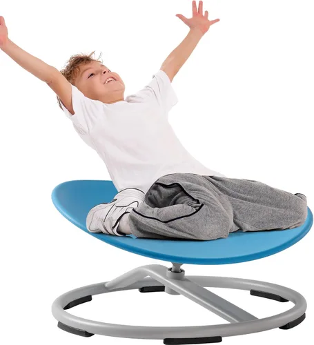 Miniatura 12 de ROBUD Silla giratoria sensorial para niños, silla giratoria para niños con autismo con diseño antideslizante, entrenamiento de coordinación