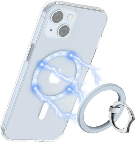 Miniatura 12 de PROfezzion Soporte de anillo de metal fino para MagSafe, agarre magnético extraíble y fuerte para iPhone 17, 16, 15, 14, 13, 12 Pro Max, con funda