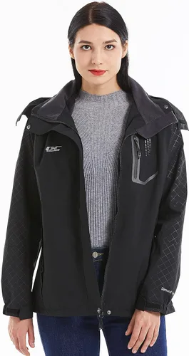 Miniatura 6 de Chaqueta de lluvia Diamond Candy para mujer, con diseño para senderismo, impermeable y ligera, con capucha