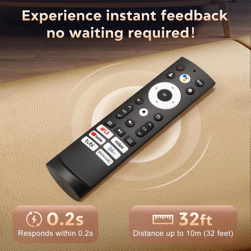 Miniatura 5 de Reemplazo de control remoto por voz para Hisense Smart Google TV, compatible con Hisense QLED UHD Mini-LED ULED Google TVs