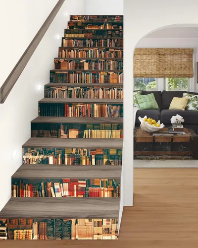 Miniatura 22 de FLFK Calcomanías para escaleras - Adhesivos para escaleras, Calcomanías autoadhesivas para escalones de Sunrise Coast, para decoración del hogar