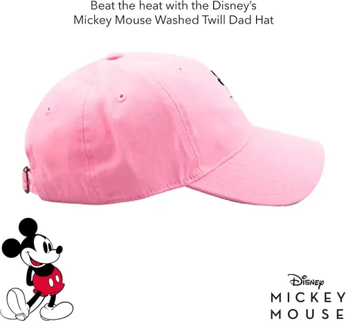 Miniatura 5 de Disney Mickey Mouse Embroidered Cotton Adjustable Dad Hat with Curved Brim