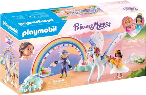 Miniatura 2 de Playmobil Pegaso con arco iris en las nubes