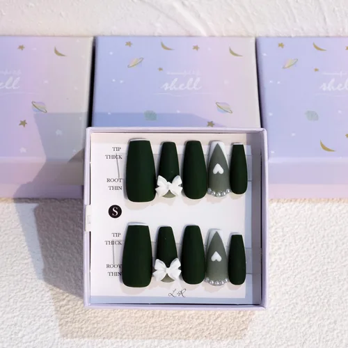 Miniatura 23 de LIGHT RAIN - Uñas a presión medianas con diseño de galaxia Andromeda, de lujo, reutilizables, de siete capas, con acabado UV, uñas postizas hechas a