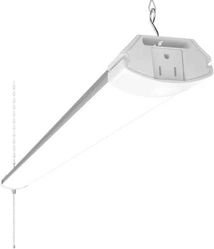 Miniatura 11 de Barrina BS84 Luz LED para Taller de Garaje, 10000LM, 84W, 4 pies, 6500K Luminaria Enlazable para Taller, Sótano, Colgante o Montaje al Ras