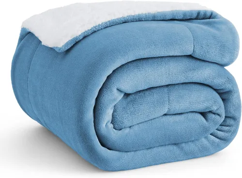 Miniatura 29 de Bedsure GentleSoft - Manta de forro polar Sherpa para sofá, manta de Navidad gruesa y cálida para invierno, manta de felpa suave y esponjosa como