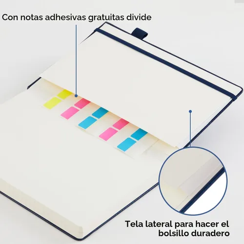 Miniatura 5 de Cuaderno Diario de Tapa Dura con Líneas para Escribir, Cuaderno Diario de Cuero de 320 Páginas con Rayas Universitarias con Papel de 100GSM, A5