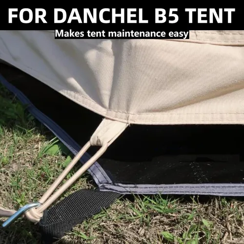 Miniatura 4 de DANCHEL OUTDOOR B5PRO/B2/B2A Campana Huella de la tienda de campaña, 3/4/5/19.7 ft impermeable lona redonda hoja de tierra para lona yurta tienda
