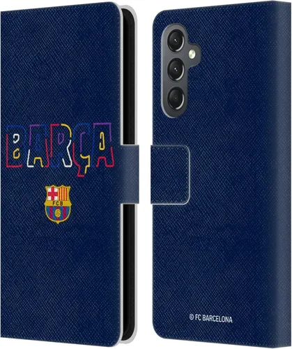 Miniatura 76 de Head Case Designs Funda de piel con licencia oficial del FC Barcelona Barca Crest Graphics para Samsung Galaxy A06 4G