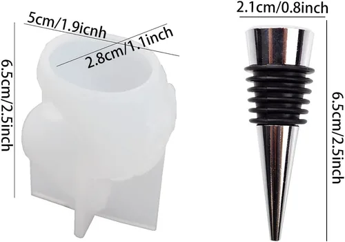 Miniatura 7 de Moldes de resina para tapón de vino, moldes de silicona para tentáculos de resina, pulpo, llavero, moldes de resina epoxi, tapón de vino, decoración