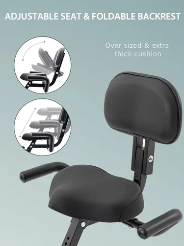 Miniatura 5 de Merax Bicicleta de entrenamiento para el hogar: bicicleta estática reclinada 4 en 1 y posiciones verticales de bicicleta de ciclismo