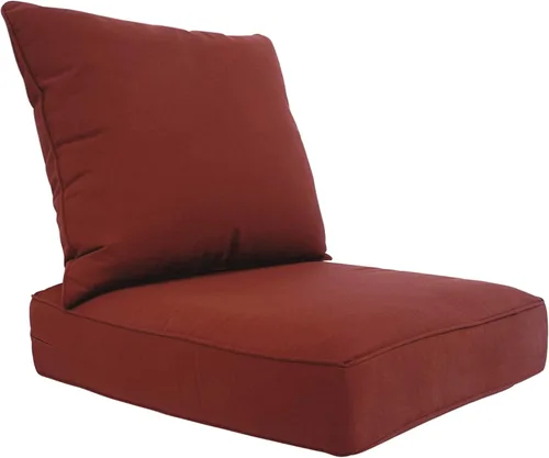 Miniatura 17 de Cojín para muebles de exterior, cojines para silla de asiento profundo, asiento de espuma, tela Sunbrella 24 x 24 pulgadas, lona carbón Lona