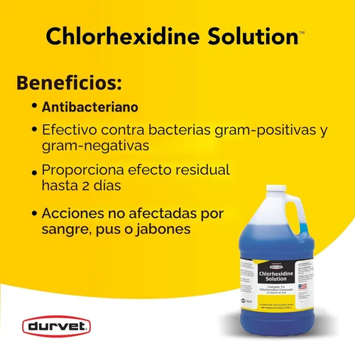 Miniatura 2 de Clorhexidina 2 % para caballos y perros, un galón