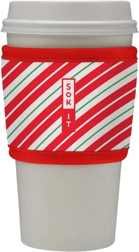 Miniatura 75 de Sok It HotSok Coffee & Tea - Funda de neopreno con aislamiento reutilizable (floral abstracto)