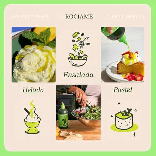 Miniatura 6 de Graza Drizzle - Aceite de oliva virgen extra, aceite de acabado de AOVE con alto contenido de polifenoles, cosecha temprana en una botella