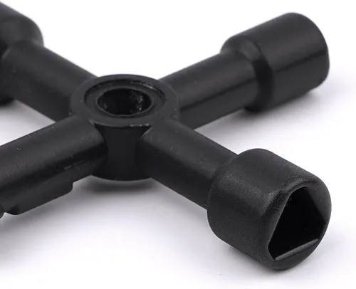 Miniatura 7 de YOUMI Herramientas marinas multifuncionales Llave de control universal Gabinete Llave dinamométrica Llave cruzada Llave de puerta de tren (negro)