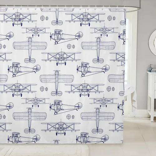 Miniatura 37 de Manfei Cortinas de ducha para niños con lazo de dibujos animados, diseño de mariquita, escarabajo, insecto, niñas, niños, cortinas impermeables