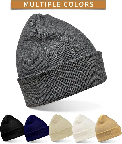 Miniatura 7 de ZOORON Gorro para hombre y mujer, gorro holgado para invierno, cálido, gorro de calavera, unisex