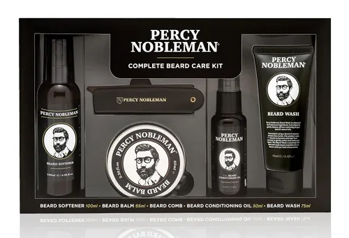 Miniatura 11 de Percy Nobleman Kit de aseo para barba: juego de regalo con aceite perfumado para barba (1.7 onzas líquidas), lavado de barba (1.7 onzas líquidas)