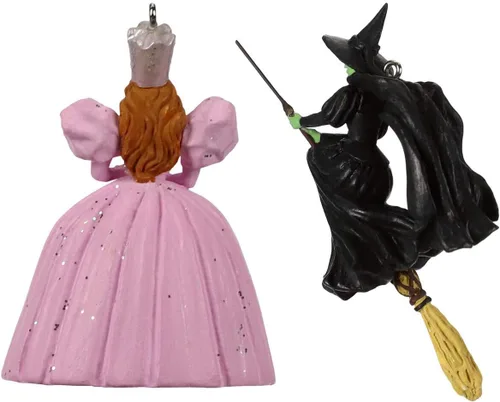 Miniatura 6 de Hallmark Mini El mago de Oz Glinda La bruja buena y la bruja malvada del oeste, juego de 2 películas y TV