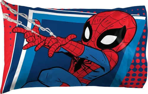 Miniatura 9 de Marvel Avengers - Juego de 2 fundas de almohada de superhéroes reversibles, Spiderman Capitán América, Hulk Iron Man, ropa de cama de microfibra