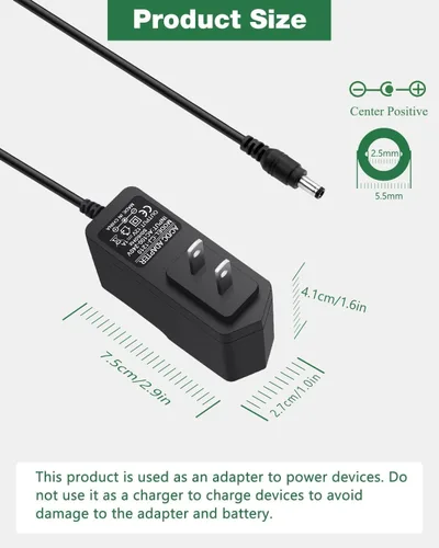 Miniatura 3 de Fuente de alimentación de 12 V 1A, adaptador de CA 100-240 V CA a CC 12 V 1 A adaptador de cable de alimentación 700 mA 500 mA 400 mA 300 mA