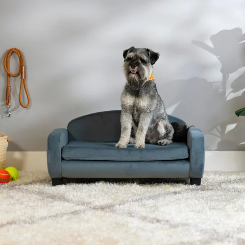 Miniatura 3 de Paws & Purrs Sofá cama para gatos, sofá para mascotas para gatos de interior, camas elevadas para gatos con funda de colchón extraíble lavable