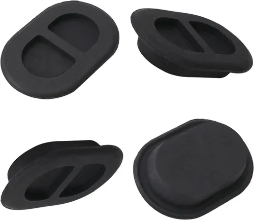 Miniatura 5 de 4 tapones de drenaje para Jeep, tapones de cuerpo de bandeja de piso trasero para Jeep Wrangler JK y JL 2014-2018, 4 tapones de repuesto de goma