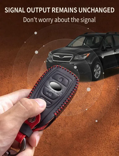 Miniatura 5 de para Subaru Funda para Llavero de Cuero Estuche para Llaves de Coche Llavero Soporte para Llavero Compatible para Forester Impreza Outback Legacy