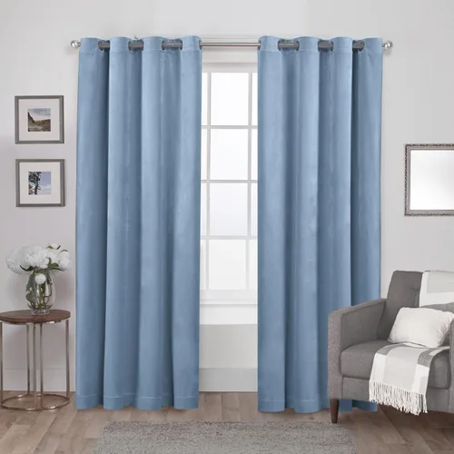 Miniatura 15 de Cortinas exclusivas para el hogar, de terciopelo, pesadas, para ventanas, paneles pares