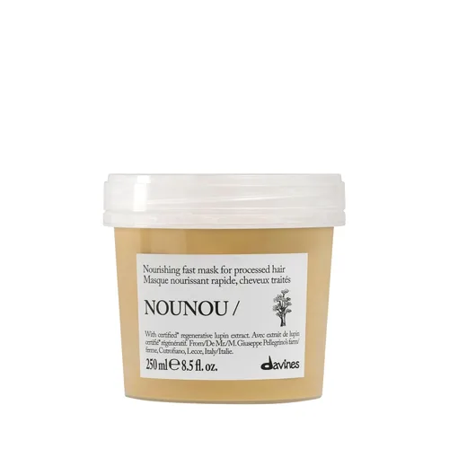 Davines NOUNOU/Hair Mask, Intensive Repairing Treatment for Bleached, Permed or Relaxed Hair - Deep Nourishment Restores Hydration & Body -