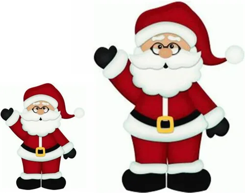 Miniatura 5 de Troqueles de metal de Papá Noel de Navidad, troqueles de corte Snata de árbol de nieve de Feliz Navidad, plantillas de troqueles para bricolaje