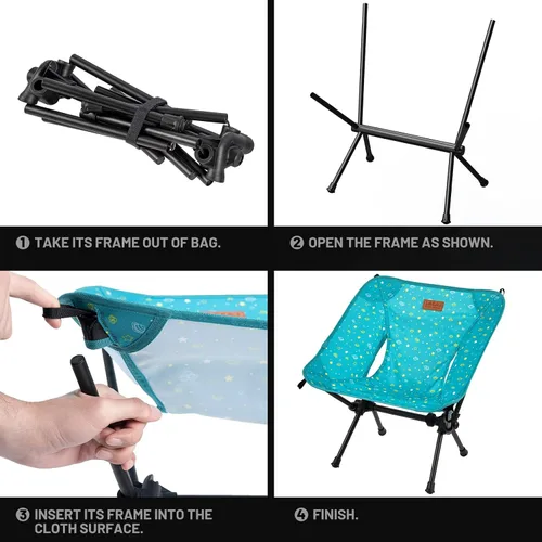 Miniatura 6 de G2 GO2GETHER LACAL - Silla ligera portátil para jóvenes, tamaño plegable compacto de 12.6 x 4.3 pulgadas, solo pesa 1.6 libras, tela Oxford 600D