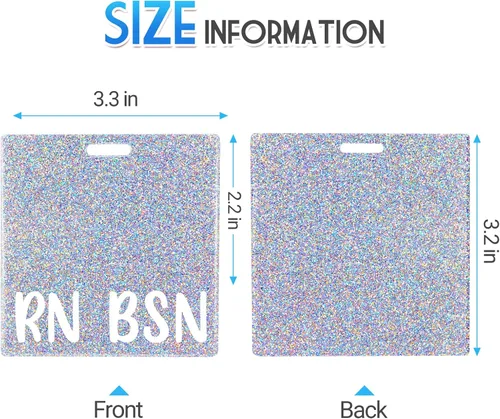 Miniatura 3 de Plifal RN BSN Porta insignia con tarjetero Enfermera Accesorios de enfermería Enfermera registrada Licenciatura en ciencias en enfermería