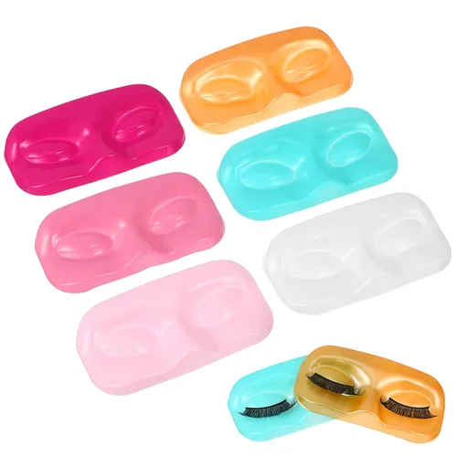 Miniatura 9 de 12 bandejas de almacenamiento de pestañas postizas, soportes de pestañas postizas, reutilizables, bandejas de pestañas compactas, organizadores
