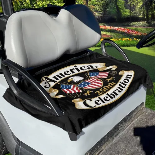 Miniatura 37 de Yewattles Funda de Asiento de Carrito de Golf Portátil Toalla de Asiento Club Car Ajuste Universal Carrito de Golf de 2 Asientos