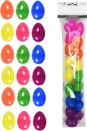 Miniatura 4 de Brite Star Huevos de Pascua, 6 unidades de 3 pulgadas, metálicos: plata/rosa/azul/oro/púrpura/champán