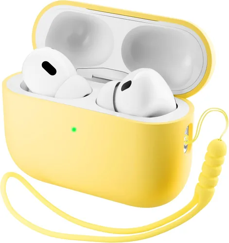 Miniatura 26 de ORNARTO Funda compatible con AirPods Pro 3 2025, silicona híbrida protectora completa para AirPods Pro de 3ª generación, cubierta frontal LED Azul