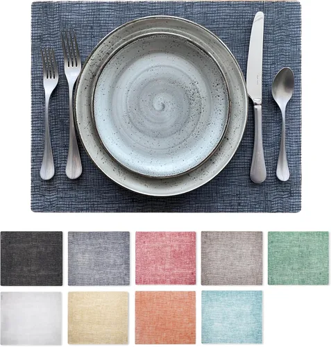 Miniatura 17 de Modern-Twist Mantel individual rectangular de silicona de 14 x 16 pulgadas, 100% silicona de grado alimenticio, estampado Asawa en niveles, paquete