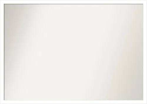 Miniatura 1106 de Amanti Art Espejo de baño blanco para sobre el fregadero, 32 x 45 pulgadas, espejo de tocador rectangular blanco esbelto, marco de madera moderno