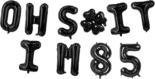 Miniatura 81 de Globos de látex de 16 pulgadas con texto en inglés "Oh I'm 14" Black Hallo Fourteen Cheers to 14 Years Old Theme Decor for Man Woman Happy 14th