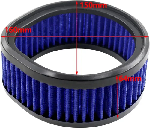 Miniatura 2 de Road Passion 12-579 Reemplazo del filtro de aire de alto flujo para Harley Modelo S&S Super E y G Series Carburador con lágrima lavable