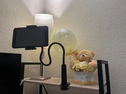 Miniatura 8 de Soporte para tablet Kindle con cuello de cisne, soporte de brazo ajustable para leer en la cama, manos libres, accesorios Kindle Paperwhite