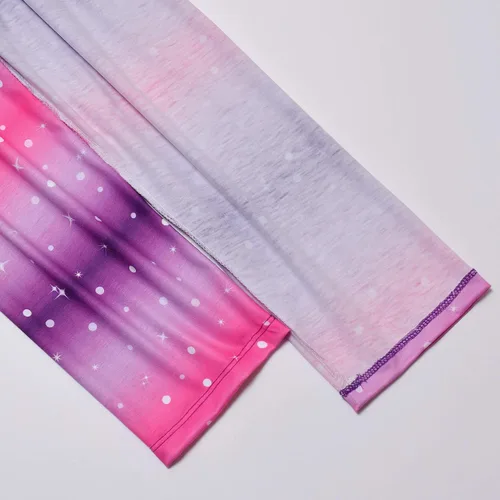 Miniatura 5 de QPANCY Conjunto de pijamas a juego para niñas y muñecas, pijamas de manga larga para otoño e invierno
