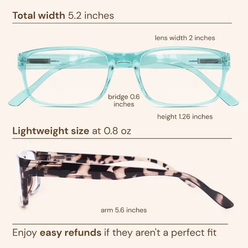 Miniatura 7 de Gaoye Gafas de Lectura con Bloqueo de Luz Azul, Lectores con Bisagra de Resorte para Mujeres Filtro Antideslumbrante Gafas Ligeras